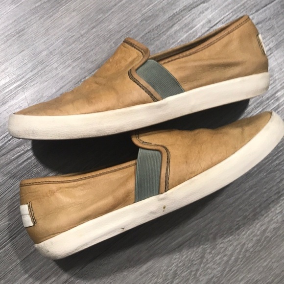 FRYE Ivy Antique Textured Leather Slip-On Sneakers - Picture 1 of 11